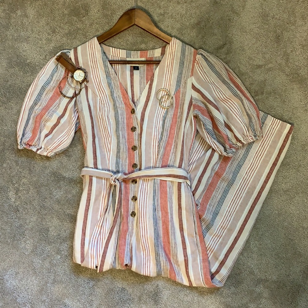 Universal Threads Striped Jumpsuit